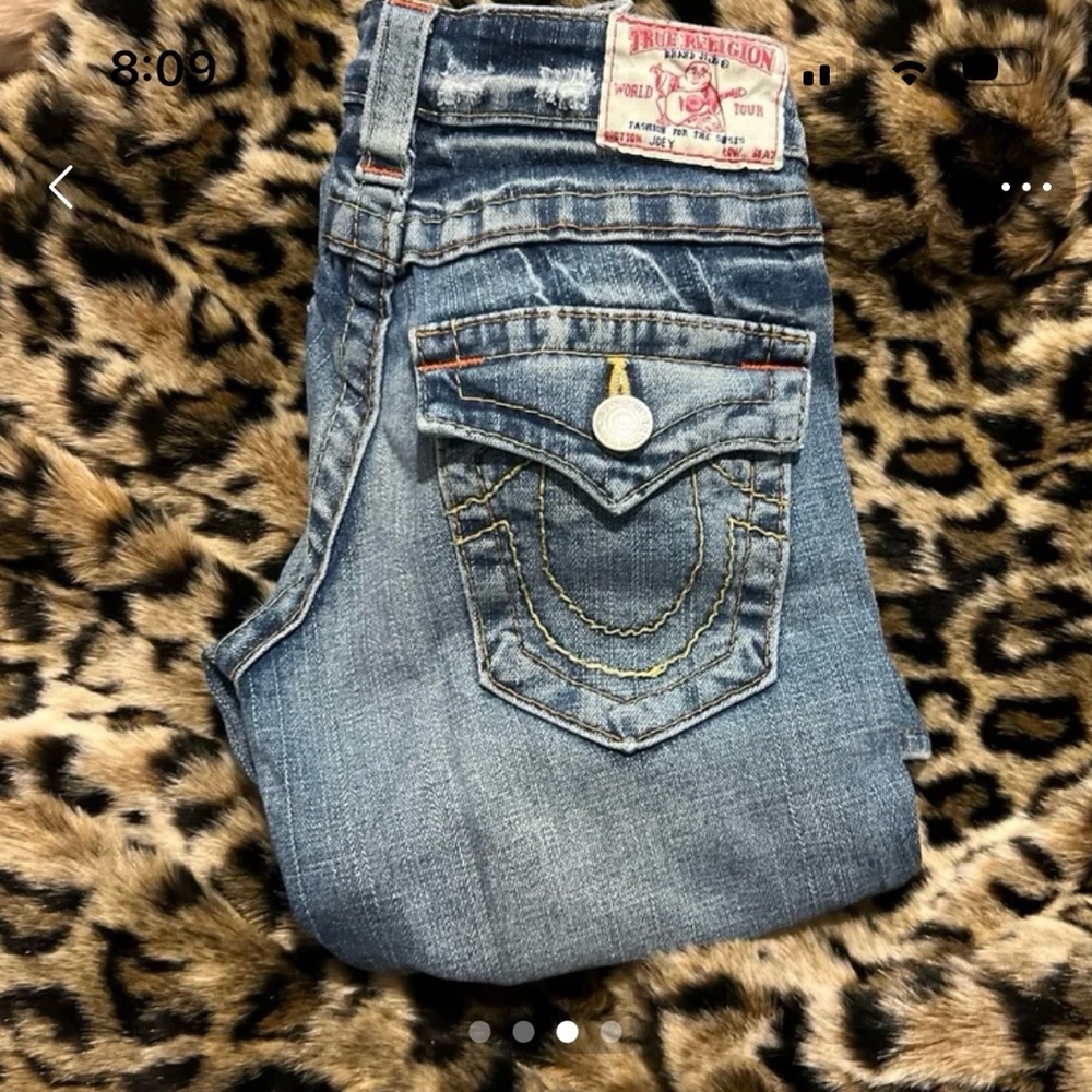 True Religion Women's Light-Medium Blue Bootcut Jeans